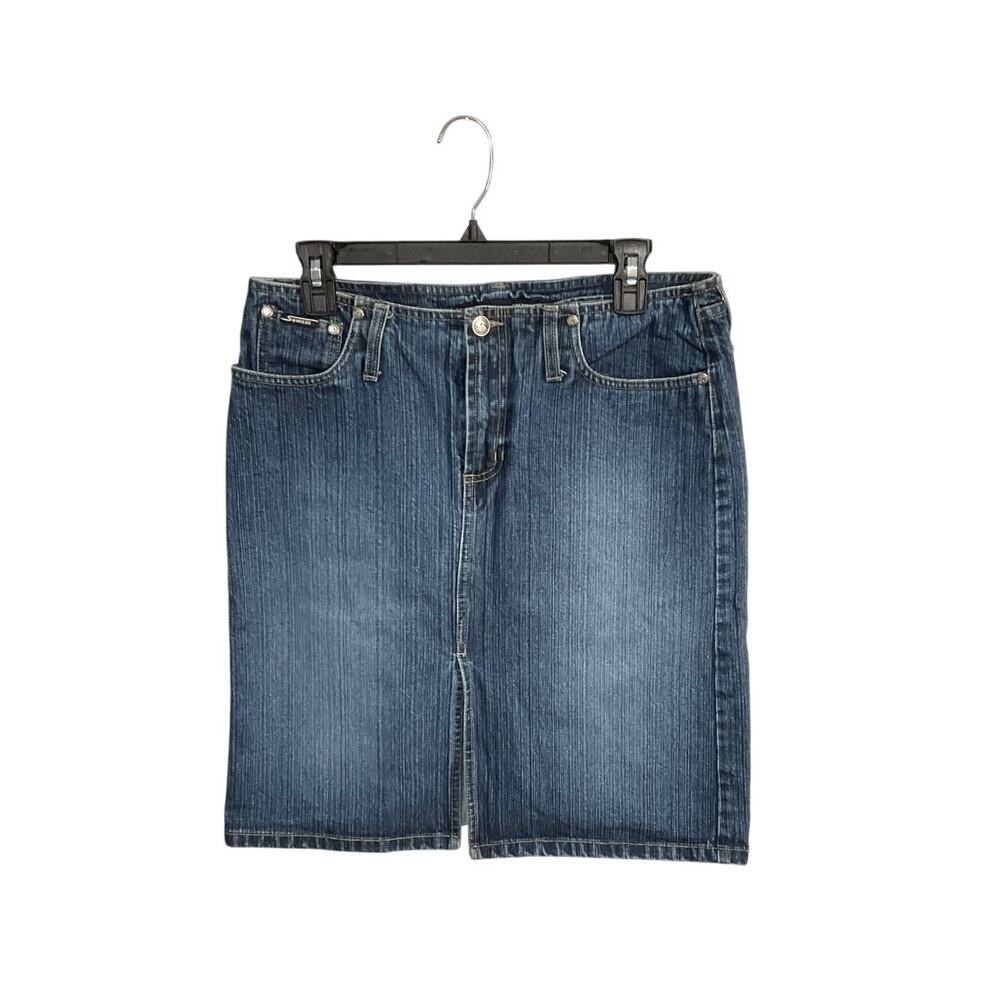 VTG Y2K Squeeze by Stephen Hardy Blue Denim Skirt Size 9/10 Medium
